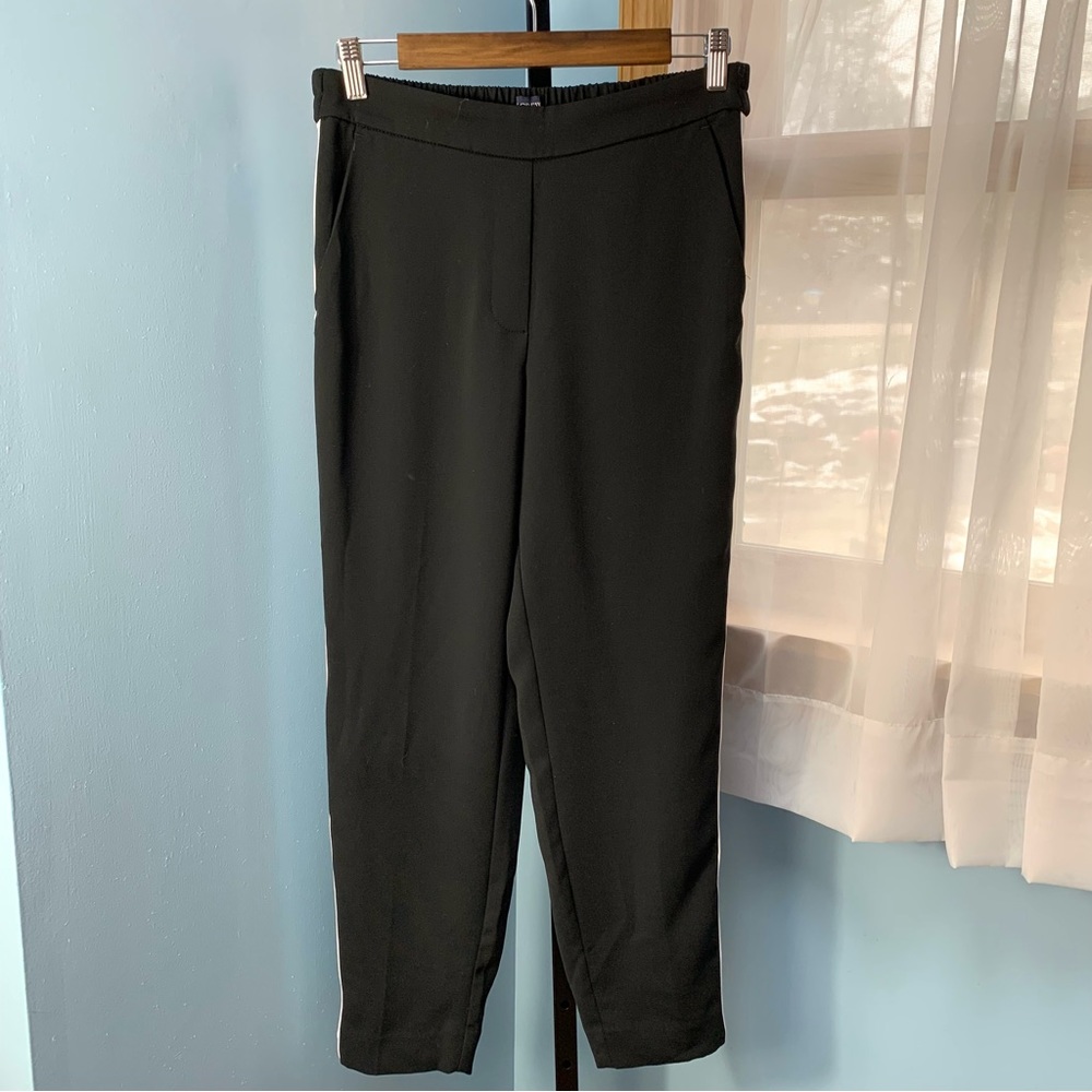 J. Crew Black Jamie Pants with Tuxedo Stripe - Picture 3 of 6